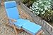 Luxury Garden Steamer Chair Cushion with Premium Filling and Fabric - Cushion Only - Light Blue