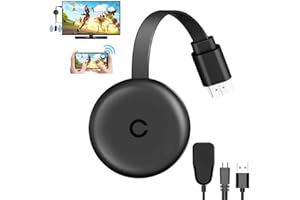 HRKVSK Wireless Hdmi Dongle, Wireless HDMI Adapter, Miracast Hdmi Dongle Wi-Fi Display Dongle für iPhone/iPad/Android/iOS/Windows/Mac OS-Laptop, PC zu HDTV/Monitor/Projektor