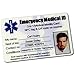 Produktbild Medical Identität Notfall ID Kreditkarte Größe passt Brieftasche oder Geldbeutel. bedruckt mit persönlichen Details, Foto ID, Bedingungen, Kontakte, Next of Kin. QR-Code & NFC Versionen Optionen erhältlich