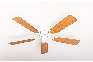 Pepeo Kisa Deluxe Ventilateur de plafond avec interrupteur à tirette Blanc