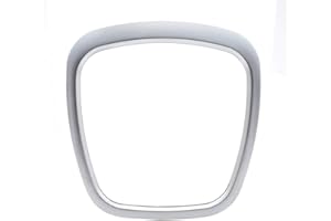 DINGMINGMING Telaio del volante cromato Emblema adatto per Audi A4 B6 B7 B8 A5 A6 C6 Q5 Q7 Q7 Automobile Interni Styling Accessori Stampaggio Guarnire