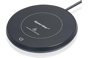 DOUBLECARE Calienta Tazas de café, Calentador Bebidas Inteligente con Dos ajustes de Temperatura, Placa Calentadora de Tazas por Inducción de Gravedad para Té/Agua/Leche, (no Incluye Taza)