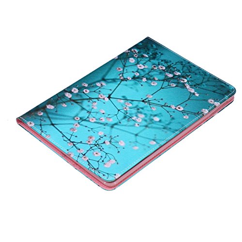 iPad Air Hülle, Deenor Bunt Painting und Stilvoll Brieftasche Tasche PU Leder Flip Protective Stand Tasche Schutzhülle Hülle für Apple iPad Air (2013 Version).[Peach Shadow] - 4