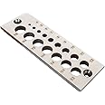 Steel Dowel Plate Dowel Plate, 16 Holes Dowel Maker Steel Plate Wood Dowel Rod Maker A2 Steel Rods Wood Sticks Maker with Holes from 4mm-16mm for Woodworking