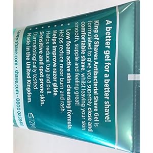 King of Shaves Antibacterial Shave Gel for Men, Low Foam for A Precise Shave, Suitable for All Skin Types 175ml QUAD… - Image 4