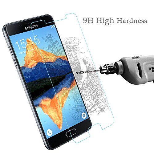Samsung Galaxy A5 (2016) Schutzfolie, 2 Stück POOPHUNS Samsung Galaxy A5 (2016) Panzerglas, 9H Härtegrad, 99% Ultra Transparenz Full HD, Blasenfrei, Einfache Installation und Hohe Qualität - 6