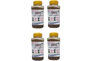 EcoGrit Eco-Friendly Snow & Ice Melt – Pet, Child, & Garden Safe De-Icing Alternative to Rock Salt, Non-Toxic & Enviro Friendly, Safe for Driveways, Walkways & Gardens (4 x 1.2kg Shakers)