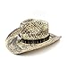 Produktbild VAXT Direkte Frauen Männer Hollow Westerly Cowboy Hut Handgemachte Weben Shuck Lady Papa Sombrero Hombre Cowgirl Jazz (Farbe : Natürlich, Größe : 58 cm)