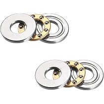 MOCHU Druckkugellager 51102 – 15 x 28 x 9 mm, Axial, Offener Stahlkäfig