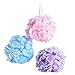 Produktbild cdet 3 Schaumstoff Bubble Bad Ball Ultra Weich Bad Dusche Massage-Bürste Haut zurück Reiben Scrubber Spa Badezimmer Zubehör mit Seil zum Aufhängen zufällige Farbe