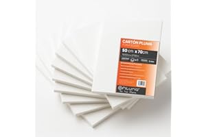 OFITURIA Schaumplatte Weiß 50x70 cm, Platte aus expandiertem Polystyrol Leicht und Steif, Foamboard Vielseitig Schneidbar, Bastelarbeiten, Modelle und Ausstellungen, Hohe Qualität, 5 mm