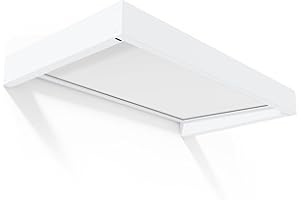 Canopia by Palram Vordach für Haustür Sophia Pultvordach 160x95cm Opalweißes Sonnenschutz Haustürvordach inkl. Regenrinne