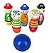 Produktbild 8m Mini Bowling, Kinder Spielzeug - Holz Spielset, Miniatur Kegeln Fingerbowling Bowlingset
