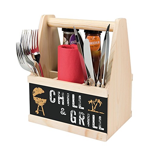 Contento Besteck Caddy, CHILL & GRILL, Holz | CO-866843 | 4028126247013 - 2