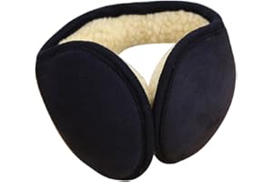 Amorar Ohrenwärmer Faltende Ohrenschützer Herren Warm Earmuffs Winterzubehör Mode Ear Cover Earband Faltbar Wildleder Ohrwärmer aus Lammsamt