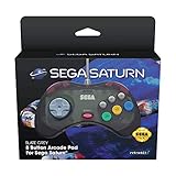 Retro-Bit Official SEGA Saturn Control Pad - Slate Grey - 