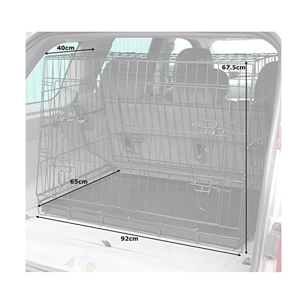 Hardcastle Folding Metal Car Boot Pet Dog Cage Dogs.co.uk