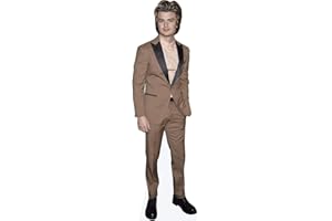 CELEBRITY CUTOUTS Joe Keery (Brown Suit) tamano reducido