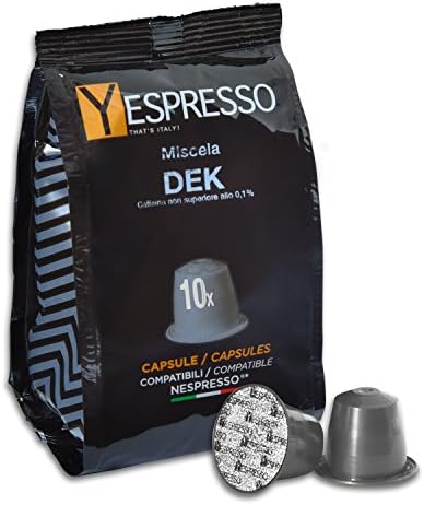 50 COMPATIBLE CAPSULES NESPRESSO – DECAFFEINATO