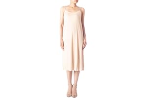 iB-iP Mujer Modal Confortable Largo Rodilla Tirantes Delgados Combinación