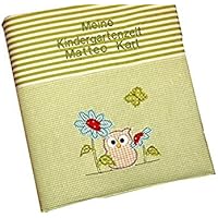 Portfolio, Sammelordner für z.B. Kindergarten, Kindergartenordner mit großer Stickerei