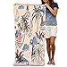 Produktbild Xunulyn 100% Polyester Beach Towel Chair (31" X 51") Thick Soft Quick Dry Lightweight Towels Blanket Summer Vintage Beautiful Island Boat Windsurf Retro Style Landscape Palm Trees Beach Ocean Prints