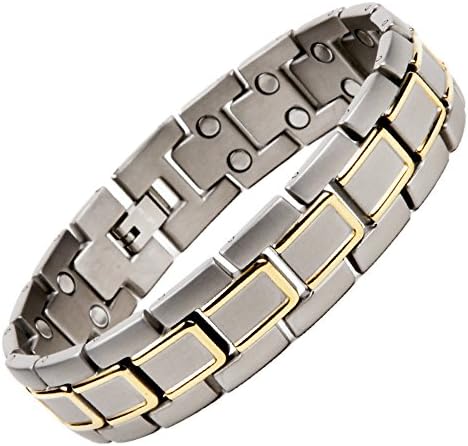 North South Titanium T51 Double Row Magnetic Link Bracelet with FREE luxury gift box + FREE link removal tool