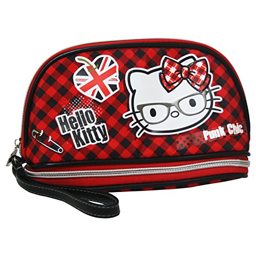 Preisvergleich Produktbild Hello Kitty Feder Tasche Kosmetik Make-up Bag Aufbewahrungtasche