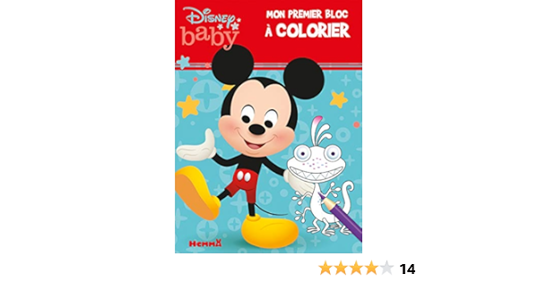 Disney Baby Mon Premier Bloc A Colorier Mickey Collectif Amazon Fr Livres