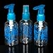 5Pcs Empty Plastic Pump Lotion Bottles 80ml + Spray Bottles 80ml + Facial Cream Mask Container 20g for Travel Makeup Perfume Liquid Lotion Cream Mask---Blue and Clear