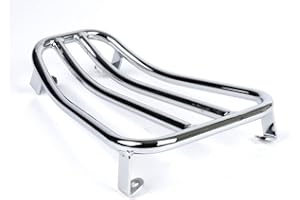MOTO NOSTRA Gepäckträger Durchstieg V2.0, Chrom kompatibel für Vespa GTS 125-300, GTV, GTL, GT