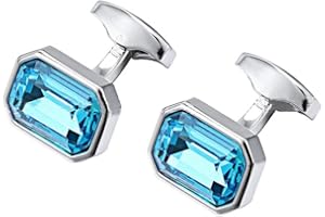 S&W SHLAX&WING Gemelos para hombres con caja de regalo para camisas de esmoquin Boda de negocios