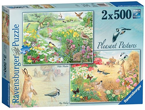 Preisvergleich Produktbild Ravensburger Angenehmes Bergwiesen, 2 x Kunstnägel Puzzle