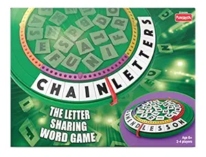 Funskool Games - Chain Letters, Educational game, The letter sharing word game, Kids, adults & family game, 2 - 4 players, 8 & above