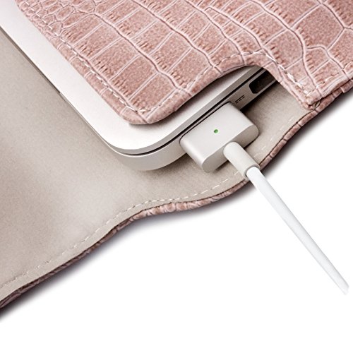 MacBook Pro 15“ Tasche | passend für 14.0 bis 15.6 Zoll Laptops | Caiman Optik champagner | iCues Piquante Etui | weitere Leder-Imitat – und Farbvarianten verfügbar | universelle Schutz-Hülle mit Geschenk-Box - 4