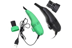 Aukson B86C Mini USB Staubsauger – Tastatursauger für Laptop & PC, Handstaubsauger mit Integrierter LED-Leuchte, Ideal für Innenraum-Reinigung, Nicht für Starke Saugkraft geeignet