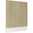 vidaXL Front Dishwasher Panel Sonoma Oak Engineered Wood Home Protector