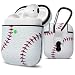 Produktbild OUYAWEI Für AirPods Premium Leather Case Schutzhülle für AirPods Charging Case Baseball Elektronisches Zubehör
