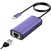 Sunshot Ethernet Adapter, 2 in 1 Ethernet Power Adapter with Connector Compatible with iPhone/iPad/iPod, Supports 1000/100/10
