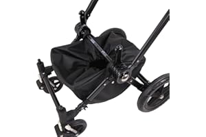 Tititnins® - Cesta compatible con Bugaboo Camaleon 3 Plus y Bugaboo Camaleon 3 | Cestilla de compras Impermeable | POLIPIEL NEGRA