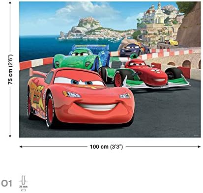 Disney Cars Lightning McQueen Canvas Pictures (PPD17 Bernoulli Cvfw), O1 - 100cm x 75cm ADPPD17O1DK