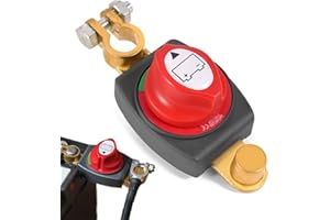 HEYIDAMAI Batteriehauptschalter, Autobatterie Trennschalter, Trennschalter Wasserdicht, Batterieschalter Auto 12V-48V für Auto Motorrad Marine Boat Caravan Yacht Bus Boot Reisen