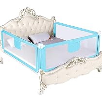 Barrière De Lit Enfant Réglable - Hauteur 70-100cm - Maille Respirante - Pour Lit Adulte Ou Bébé