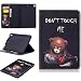 Produktbild LMAZWUFULM Hülle für IPad Mini 5 /IPad Pro Mini PU Leder Mode Lederhülle Malerei Wütender Kettensäge Bär Muster im Bookstyle mit Stent Funktion und Karten Slot Schutzhülle Ledertasche Flip Cover für IPad Mini 5 /IPad Pro Mini Tablet-PC