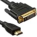 Produktbild 1.5m HDMI auf DVI-Kabel - Profi-Qualität (100% Kupfer und Sauerstoff frei OFC) ~ 1080p (Full HD) ~ v1.3 ~ Video ~ DVI-D (Dual Link) 24 +1 Pins ~ 24k vergoldet