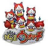 100% auténtico Yo-Kai Watch Nose Chara NOS-30 Jibanyan Figura Set