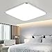Produktbild ETiME Ultraslim LED Deckenleuchte 30W Deckenlampe Modern Wohnzimmer Lampe Schlafzimmer Küche Panel Leuchte 6000K Silber (45x45cm 30W Kaltweiß) [Energieklasse A++]