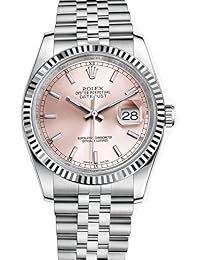 Rolex Datejust 36 Stainless Steel Watch Pink Dial 116234