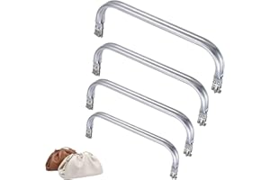 ZEPIQOR Boquilla de metal para hacer monederos, 4 Pcs Metal para Hacer Monedero Cierres de Bolsa Monedero Marco de Monedero de Metal, neceser, bolsas y otras manualidades (16cm 18cm 20cm 25cm)