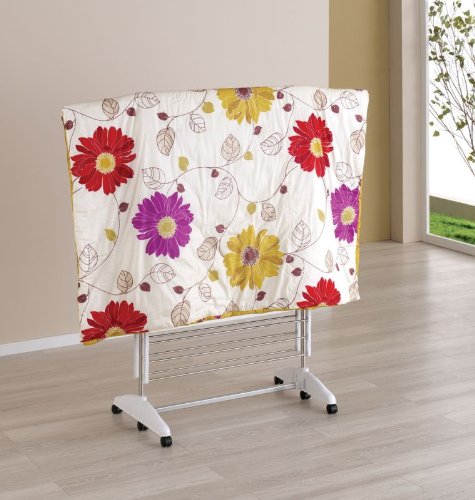 One Click Luxus Wäscheständer® E4, Seitenflügel auf 4 Ebenen, klappbarer Wäscheturm für große Familien - 3